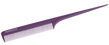 Расческа Dewal Beauty DBFI6104 с пластиковым хвостиком, фиолетовая, 20,5см