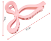 Фото Заколка-краб для волос Weisen WSRS-1105 Розовый, матовый, 1 шт. (Заколки)