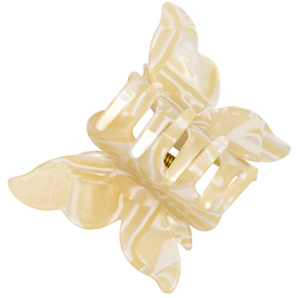 Фото Заколка-краб для волос Weisen WSRJ-843 Бежевый перламутр, серия Бабочка, 1 шт. (Заколки)