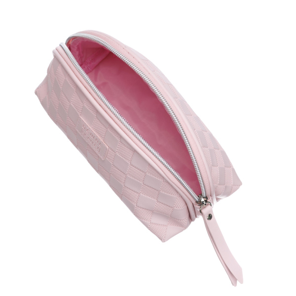 Фото Косметичка Dewal Beauty BG-331 Шашки, розовый, 20х8.5х11см (Косметички)