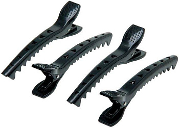 Зажимы для волос Dewal JB0024 "Крокодил" 12,5 см, 4 шт.