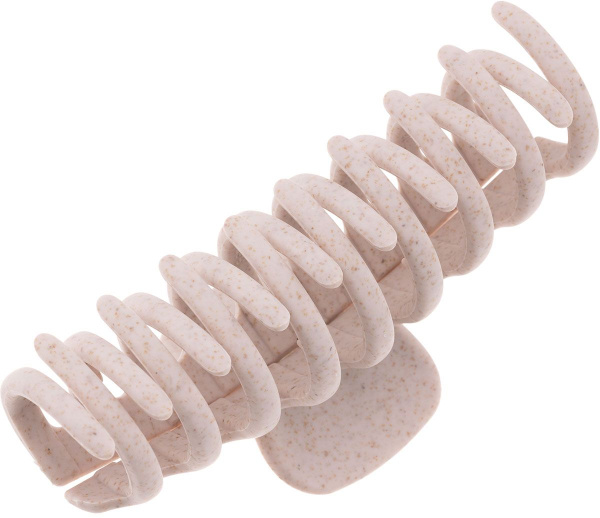 Фото Заколка-краб для волос Dewal Beauty HP005-Beige, 1 шт. (Заколки)