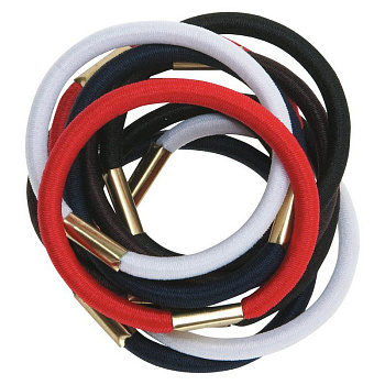 Резинки для волос Dewal RE020 maxi цветные, 10 шт.