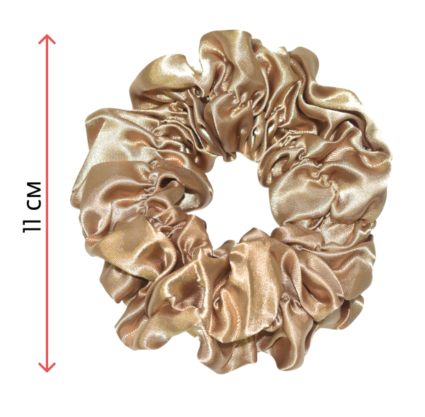 Фото Резинка для волос Weisen WSWB-2-3 атласная, большая, золотистая (Резинки)