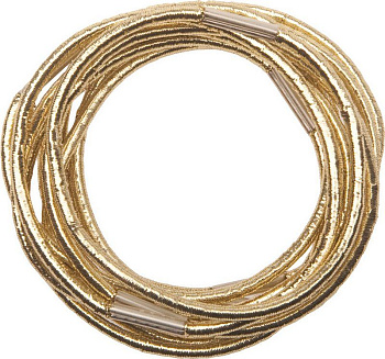 Резинки для волос Dewal RE042 midi золотистые, 10 шт.