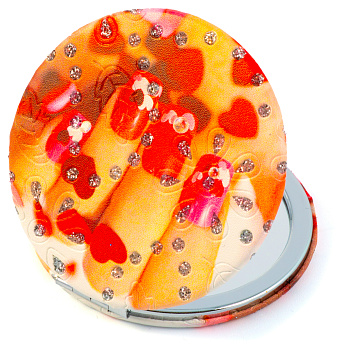 Зеркало компактное Weisen WSPK-143-4 Маникюр, круглое, d 7,2 см