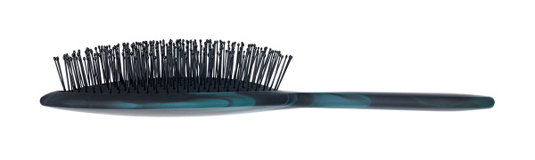 Фото Щетка массажная DEWAL SATIN BRS07, нейлон, овальная, 15 рядов (Расчёски и щётки)