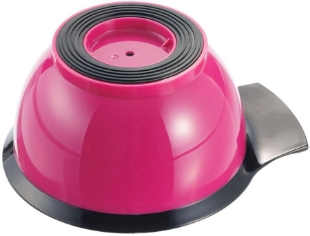 Фото Чаша для краски Dewal T-006fuchsia, с ручкой с прорезиненной вставкой 330 мл (Чаши для окрашивания)