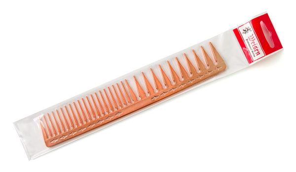 Фото Гребень для окрашивания Weisen CB120-GOLD, комбинированный, 20 см, красное золото (Гребни)