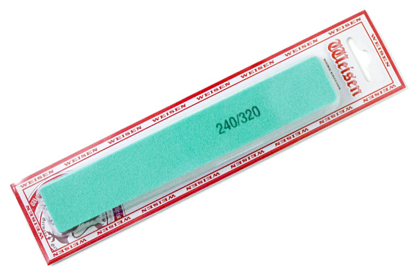 Фото Полировка Weisen WS-1122 green, 240/320, 18 см, зеленая (Полировки для ногтей)