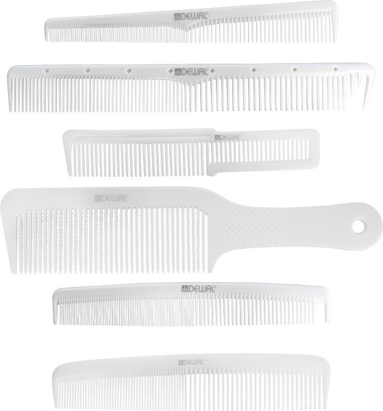 Фото Набор гребней Dewal CO-6000K12L в льняном чехле, 6 предметов (Гребни)