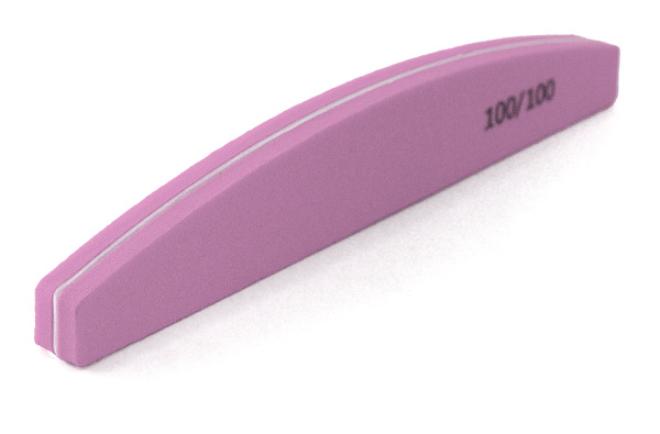 Фото Пилка-баф Weisen WS-1123 pink, 100/100, розовая, 18 см (Пилочки для ногтей)