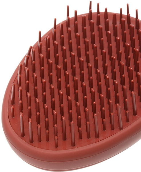 Фото Щетка массажная Прованс Dewal Beauty DBPR4 Brown овальная с пластиковым штифтом (Расчёски и щётки)