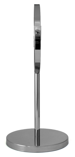 Фото Зеркало Weisen WS-104B-CHR настольное, хром, 2Х-увеличение, d15см, h 32,5 см (Зеркала настольные)