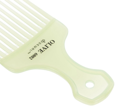 Фото Гребень для волос Dewal CO-6802-OLIVE моделирующий, 6,7 x 15,8 см (Гребни)