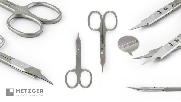 Фото Ножницы для ногтей Metzger NS-795-M (CVD) Microzahnung с насечкой (Ножницы маникюрные)