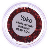 Фото Пыль для дизайна ногтей Yoko Y 8249-1/24, красный (Пыль для дизайна ногтей)