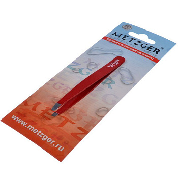 Пинцет Metzger PT-357-RD скошенный