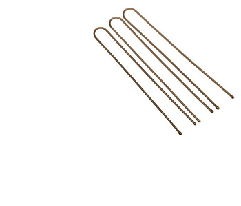 Шпильки для волос Dewal SLT60P-3/200 прямые 60 мм в коробке коричневые, 200 г