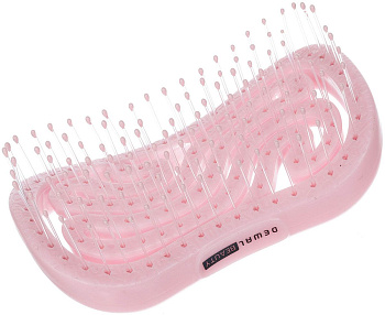 Расческа Dewal Beauty Wave DBEG4-pink, продувная, с нейлоновым штифтом, розовая