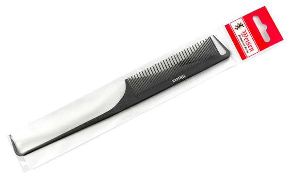 Фото Гребень Weisen CB9131для мелирования, с разделителем, карбоновый, 24 см, черный (Гребни)