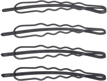 Набор для причесок DEWAL CL3775black черный, невидимки фигурные 4 шт.