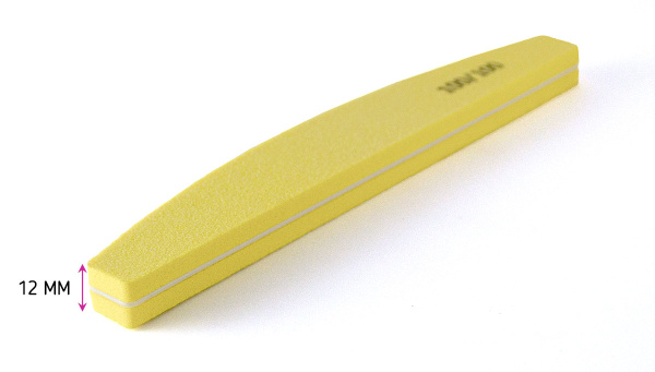 Фото Пилка-баф Weisen WS-1123 yellow, 100/100, желтая, 18 см (Пилочки для ногтей)