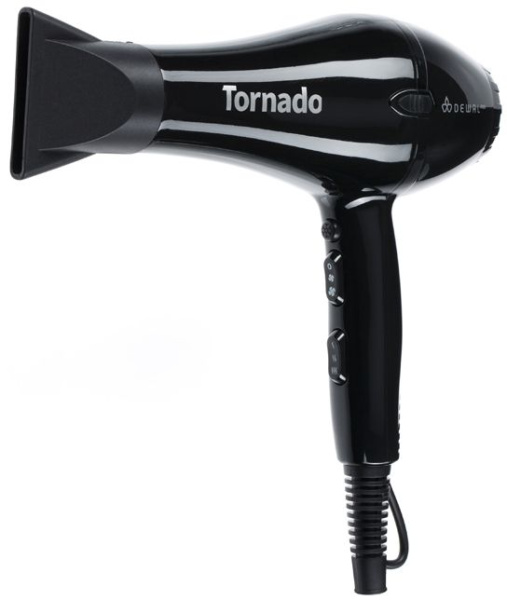 Фото Фен Dewal PRO TORNADO 03-8010 Black 2300Вт, 2 насадки (Фены)