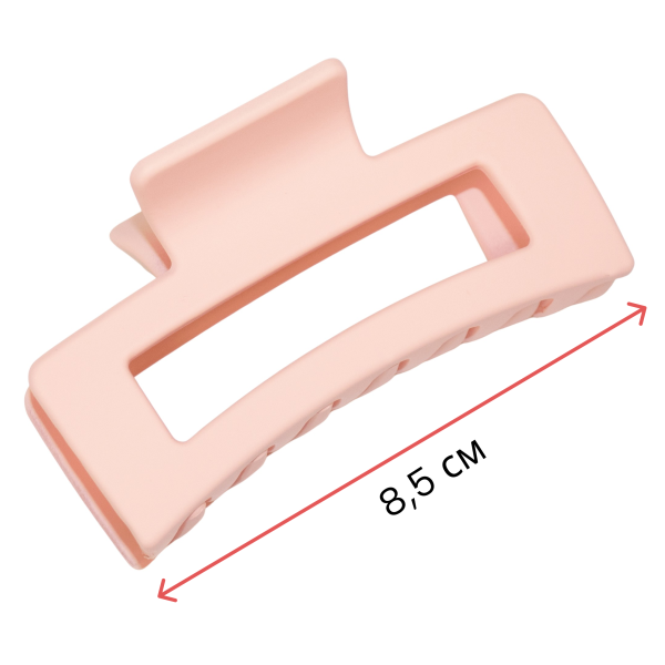 Фото Заколка-краб для волос Weisen WSRJ-1082 Розовый, матовый, 1 шт. (Заколки)