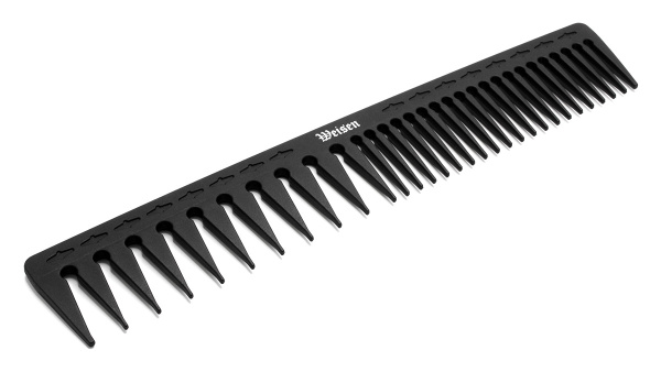 Фото Гребень для окрашивания Weisen CB120 комбинированный, карбон, 20 см,  черный (Гребни)