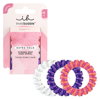 Набор резинок-браслетов для густых волос invisibobble EXTRA HOLD Twirl Boss 6 шт., 3365