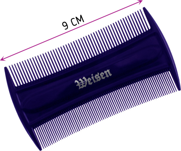 Фото Гребень для бороды и усов Weisen ABS-13539 Dark Blue, 9 см (Гребни)