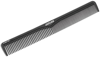 Расческа JAGUAR A500 рабочая, комбинированная, черная, 18,4 см