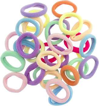 Резинки для волос Weisen WSD-55-1 PASTEL mix mini, 30 шт.