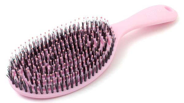 Фото Расческа Weisen WS-2022E Pink продувная, комбинированная щетина, пудровая (Расчёски и щётки)