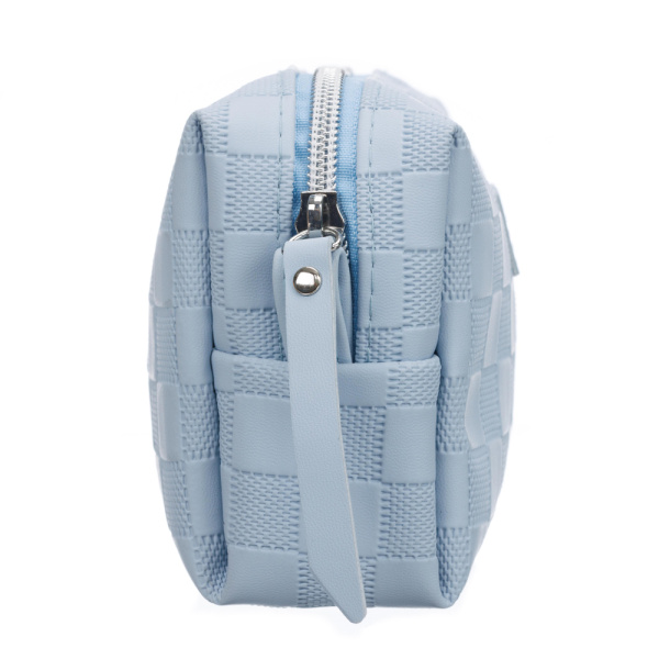 Фото Косметичка Dewal Beauty BG-330 Шашки, голубой, 19,5х6х10см (Косметички)