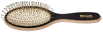 Расчёска массажная Dewal BRB400 BLACKWOOD деревянная, нейлоновый штифт