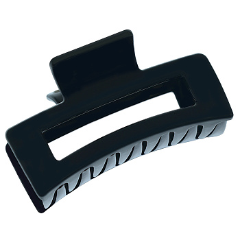 Заколка-краб для волос Weisen WSAN-896 Черный глянцевый, 1 шт.