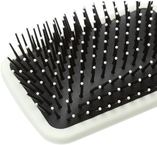 Фото Щетка массажная Прованс Dewal Beauty DBPR5 Сream квадратная с пластиковым штифтом,,13 рядов (Расчёски и щётки)