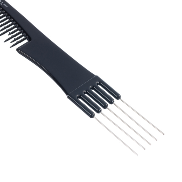 Фото Гребень для начёса Dewal CO-6506 с металлической вилкой, 19 см (Гребни)