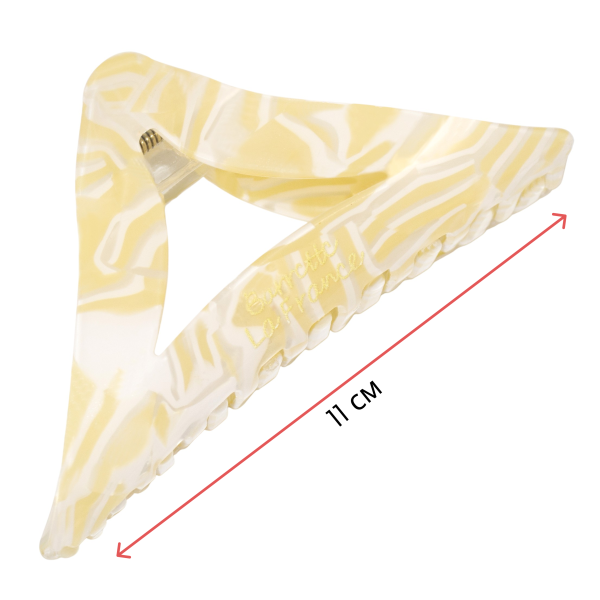 Фото Заколка-краб для волос Weisen WSRJ-881 Бежевый перламутр, средний, 11 см, 1 шт. (Заколки)