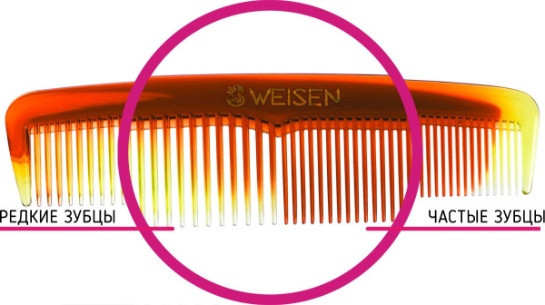 Фото Гребень для волос Weisen 1281 F-1 мужской, 12,6 см (Гребни)