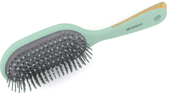 Фото Расческа массажная Weisen RR-5821-3 Mint, с пластиковыми штифтами, мятная (Расчёски и щётки)