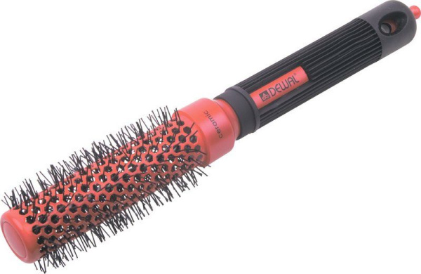 Фото Расчёска Dewal DW20195-COLOR термическая керамическое покрытие нейлоновая щетина, 25 мм (Брашинги)