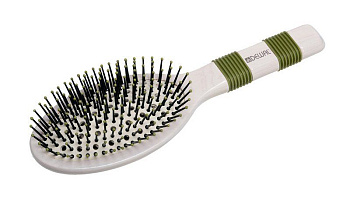 Расчёска массажная Dewal BRN160 NATUREL продувная деревянная, пластиковый штифт