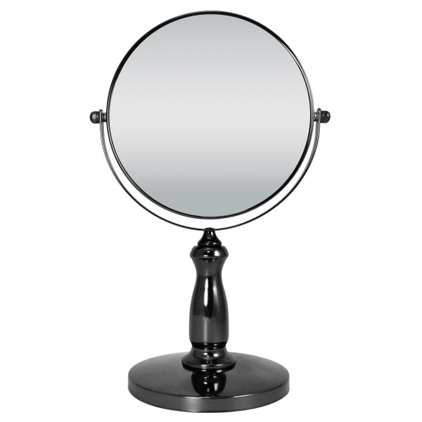 Фото Зеркало настольное Weisen WS-C30-7-BN, черный никель, 7Х-увеличение, d 17 см, h 30,5 см (Зеркала настольные)