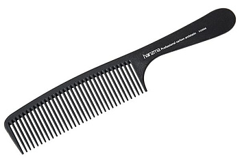 Расчёска harizma h10666 с ручкой карбоновая