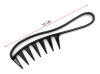 Фото Гребень моделирующий Weisen ABS-75539 Black, с ручкой, 19 см, черный (Гребни)