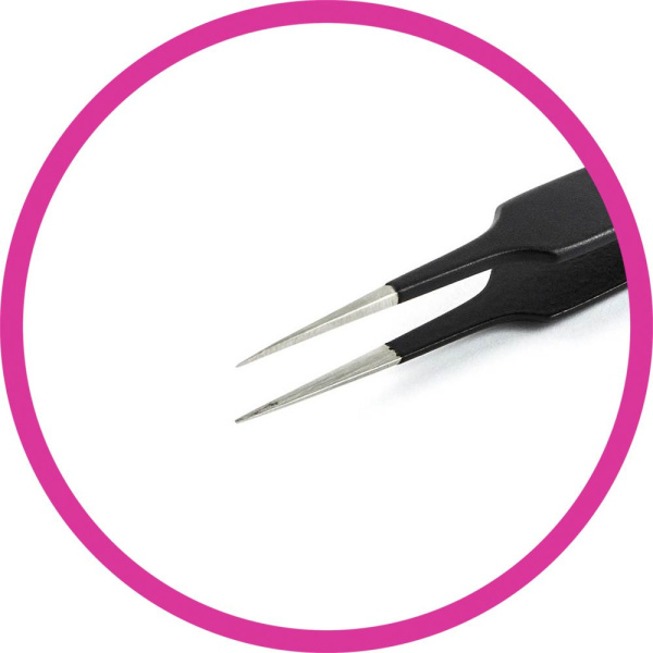 Фото Пинцет Metzger PT-6521-BL прямой острый, 11,4 см (Пинцеты для бровей)