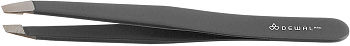 Пинцет Dewal PIG-O1 наклонный, 10 см, черный